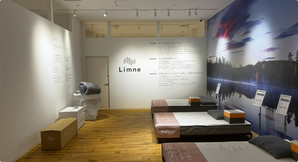 limneの恵比寿ショールーム内
